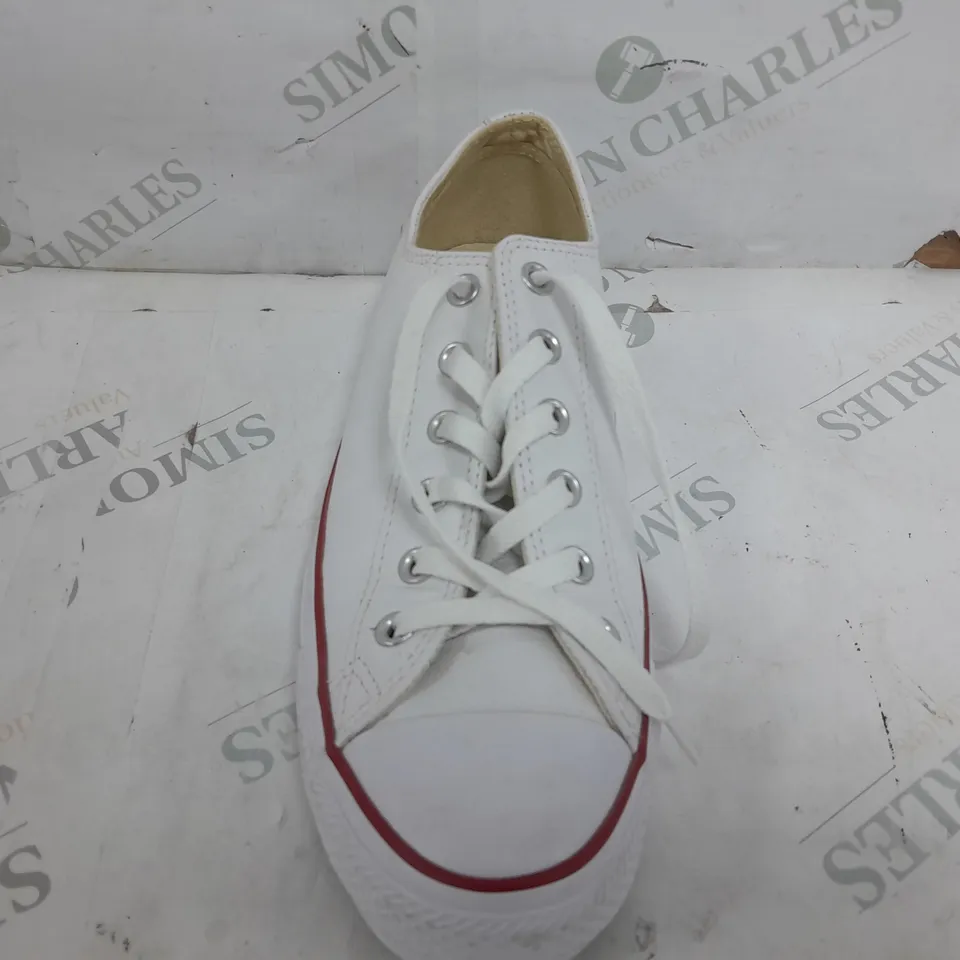 PAIR OF CONVERSE ALL STAR S IN WHITE - UK 8