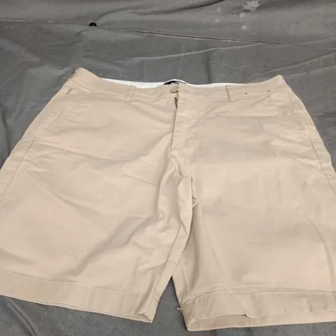 HOLLISTER WOMEN'S FLAT FRONT SHORTS – BEIGE – EPIC FLEX – UK 18 (W34)