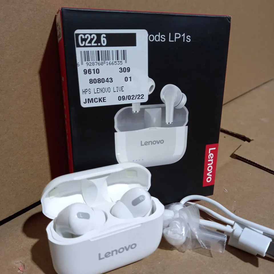 LENOVO LIVEPODS LP1s EARBUDS WHITE