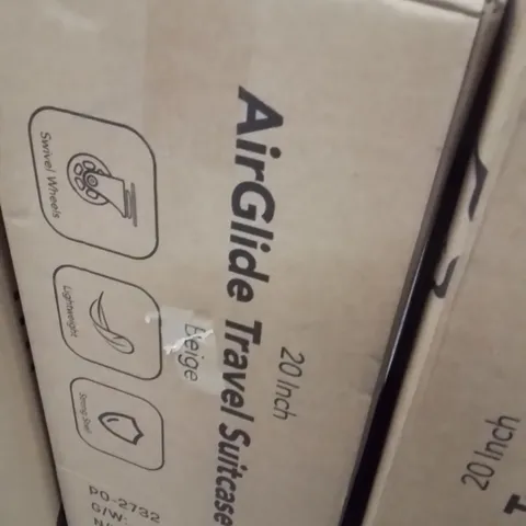 BOXED LUGG AIRGLIDE TRAVEL SUITCASE BEIGE