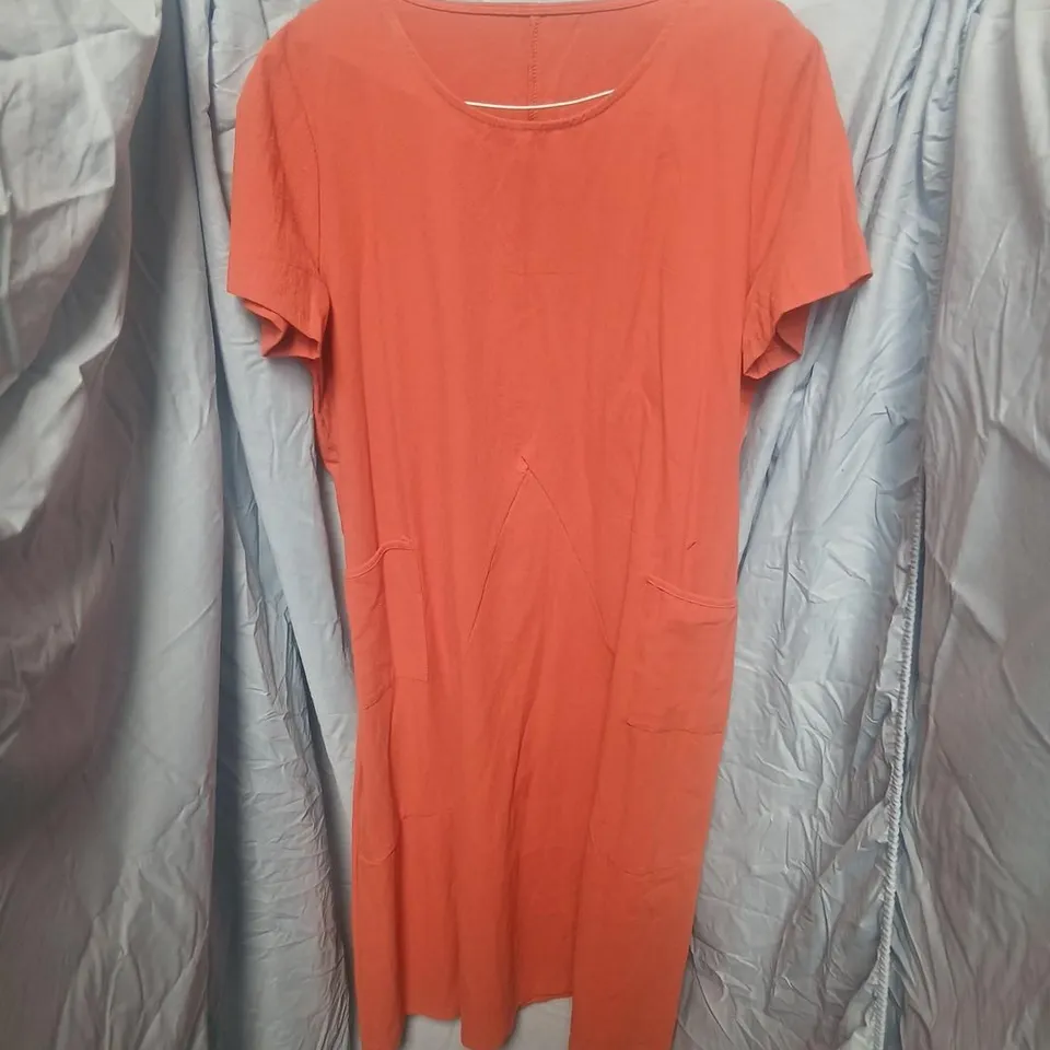 CORAL ORANGE WOMEN'S DRESS, SIZE XL