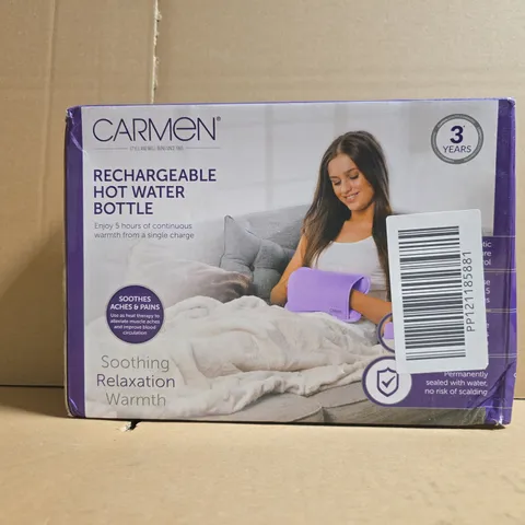 BOXED CARMEN RECHARGEABLE HOT WATER BOTTLE