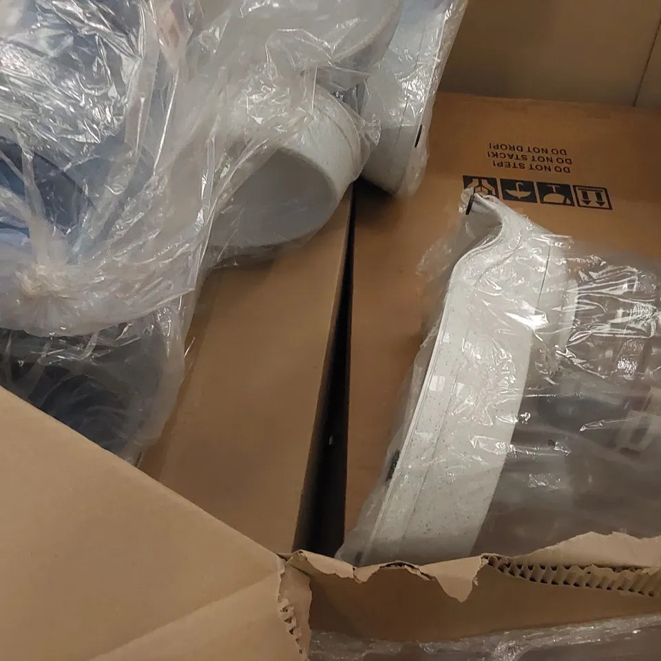 PALLET OF ASSORTED ITEMS INCLUDING: AIR FRYER, BABY WALKER, APPLE TRAY, PET WATER DISPENSER 