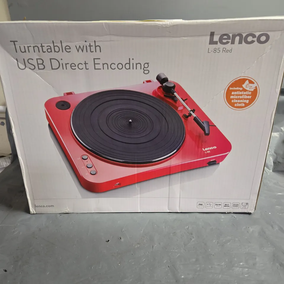 LENCO L-85 TURNTABLE WITH USB DIRECT ENCODING
