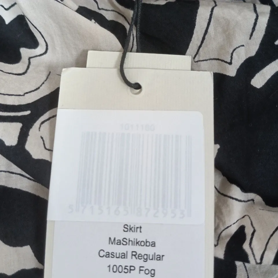 MASAI COPENHAGEN SKIRT – MASHIKOBA PRINT, FOG, CASUAL REGULAR, UK SIZE S