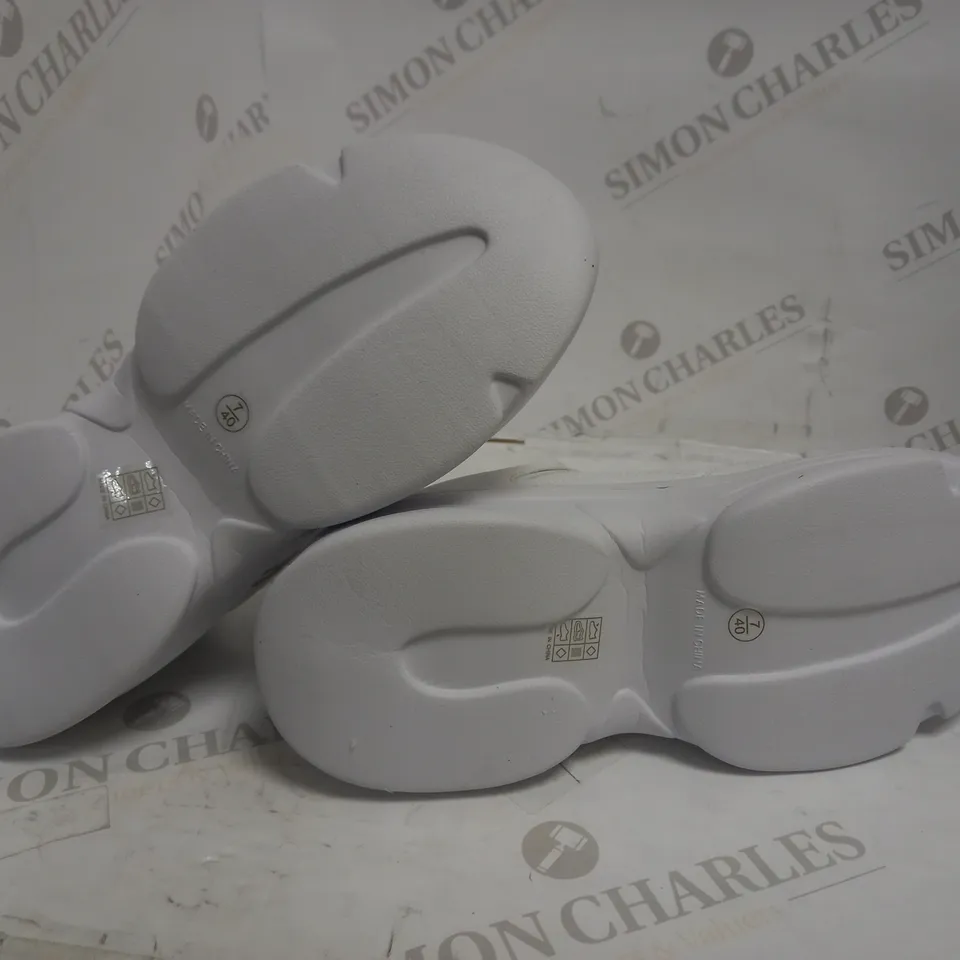 TRUFFLE COLLECTION CHUNKY WHITE TRAINERS UK 7 