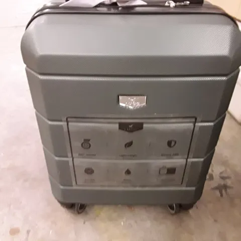 UNBOXED KEPLIN LUGG SMALL SIZE TRAVEL LUGGAGE WITH WHEELS GREEN COLOUR