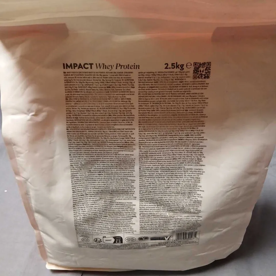 MYPROTEIN IMPACT WHEY PROTEIN – 2.5KG, RESEALABLE POUCH