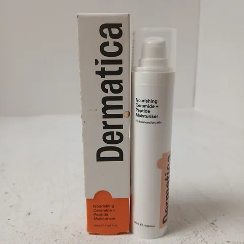 BOXED DERMATICA NOURISHING CERAMIDE + PEPTIDE MOISTURISER β FACIAL SKIN CARE (50ML)