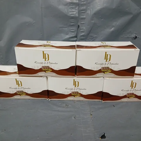 5 BOXES OF KUNAFA & PISTACHIO DUBAI CHOCOLATE 