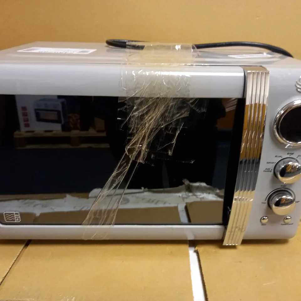 SWAN RETRO 800W GREY MICROWAVE 