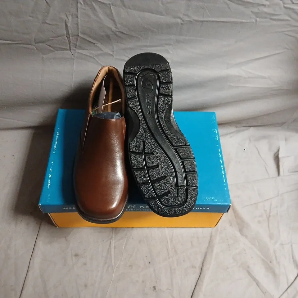 DBS SHOES DALTON BROWN LEATHER SHOES – UK 8 (US 9, EU 42)