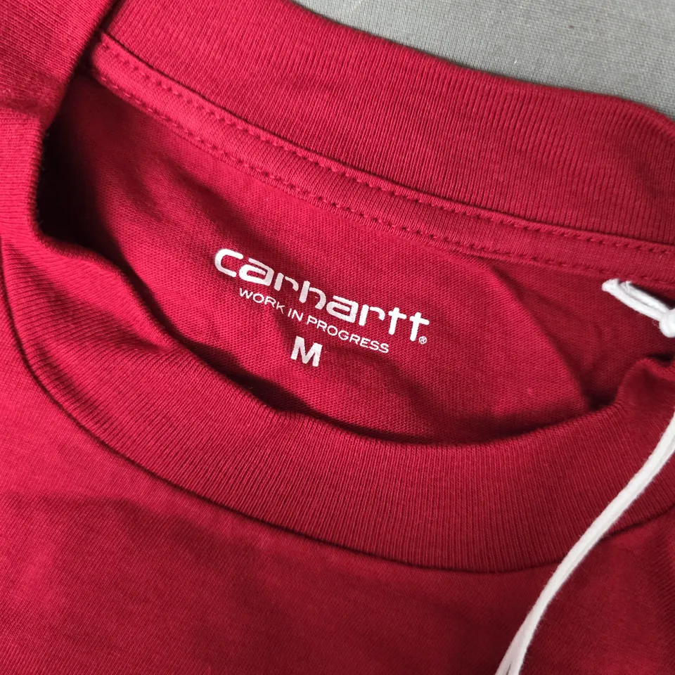 CARHARTT WOMENS SHORT SLEEVE CHESTER T-SHIRT IN SCARLET RED - MEDIUM