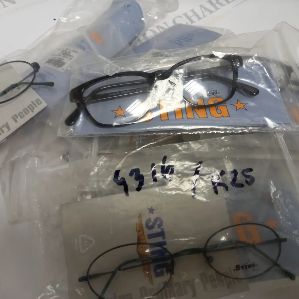 APPROXIMATELY 10 ASSORTED DE RIGO STING GLASSES TO INCLUDE MODELS 4316, 4321, 6041 ETC.