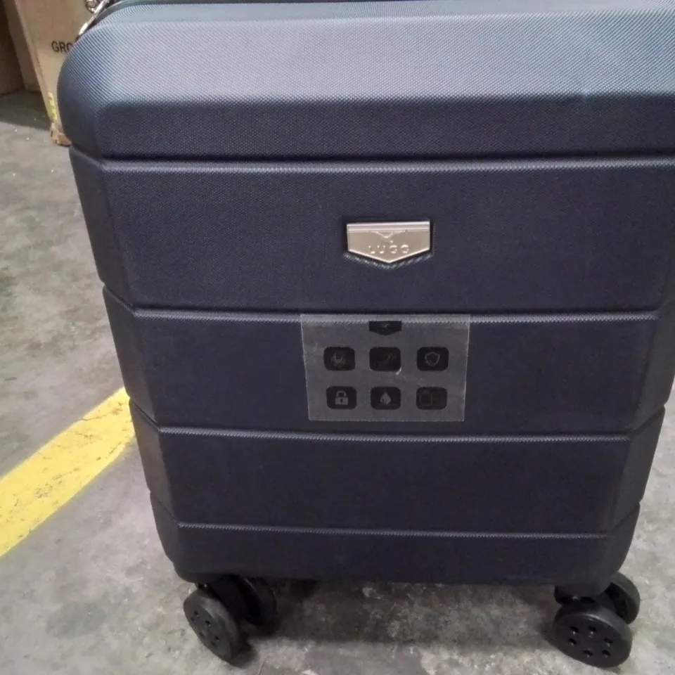 UNBOXED KEPLIN LUGG SMALL SIZE TRAVEL SUITCASE WITH WHEELS SECURE LOCK DARK BLUE 
