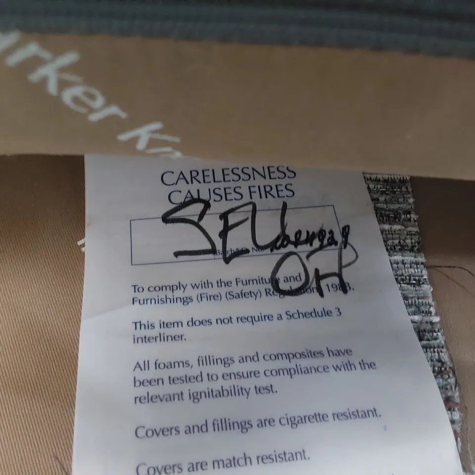 QUALITY BRITISH DESIGNER PARKER KNOLL COLORADO  EASY CHAIR GREY FABRIC