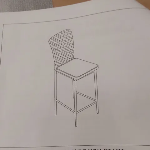 BOXED SET OF 4 GREY DINING/SIDE CHAIRS