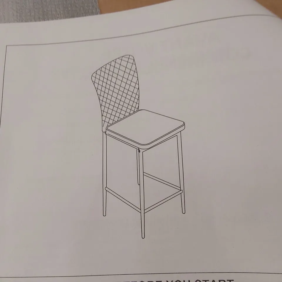 BOXED SET OF 4 GREY DINING/SIDE CHAIRS
