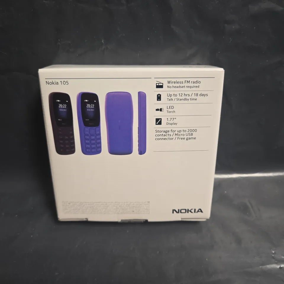 BOXED NOKIA 105 CLASSIC IN CHARCOAL - TA-1416
