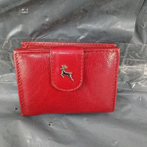ASHWOOD LEATHER PURSE IN RED