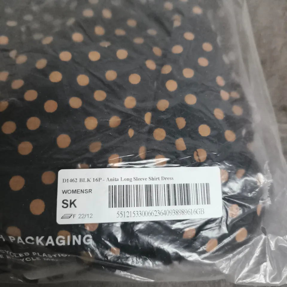 BODEN ANITA LONG SLEEVE SHIRT DRESS –SIZE 16