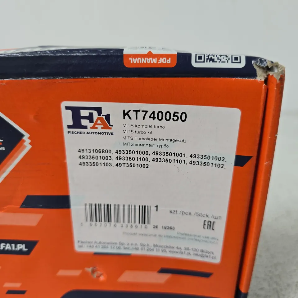 FISCHER AUTOMOTIVE KT740050 TURBO KIT – BOXED (MITS)