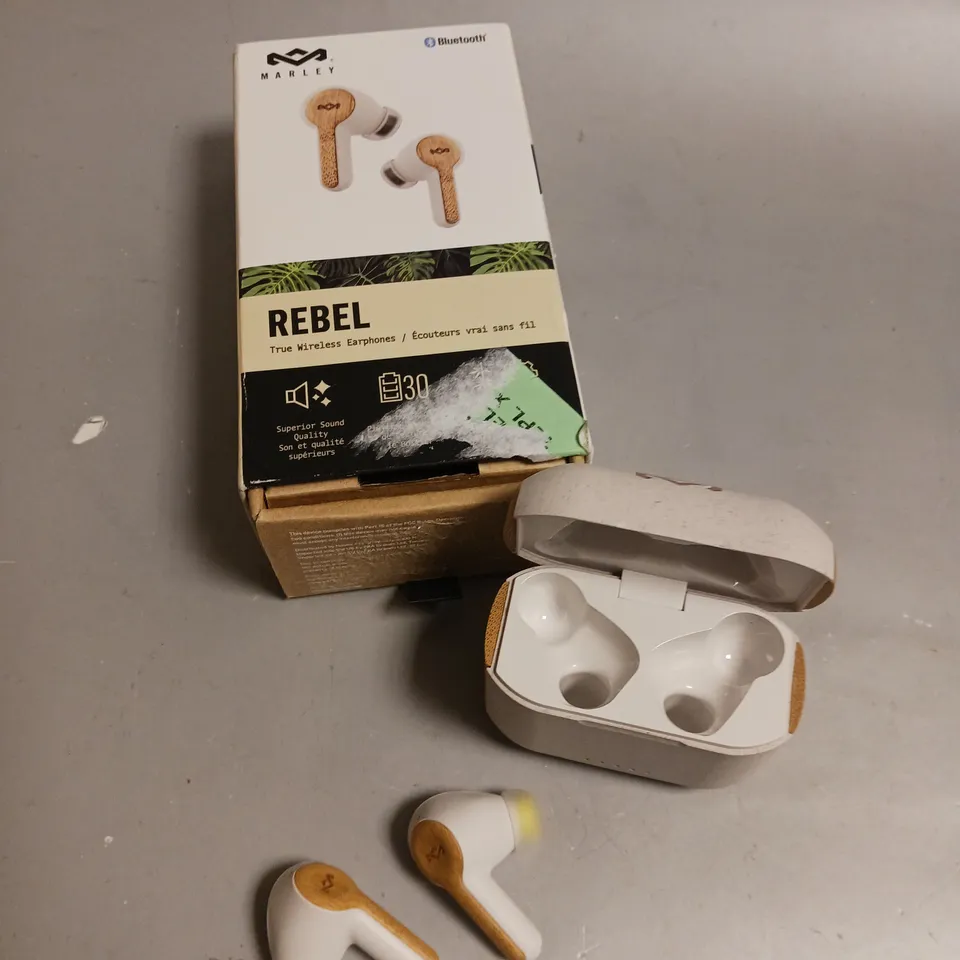 BOXED MARLEY REBEL TRUE WIRELESS EARPHONES 