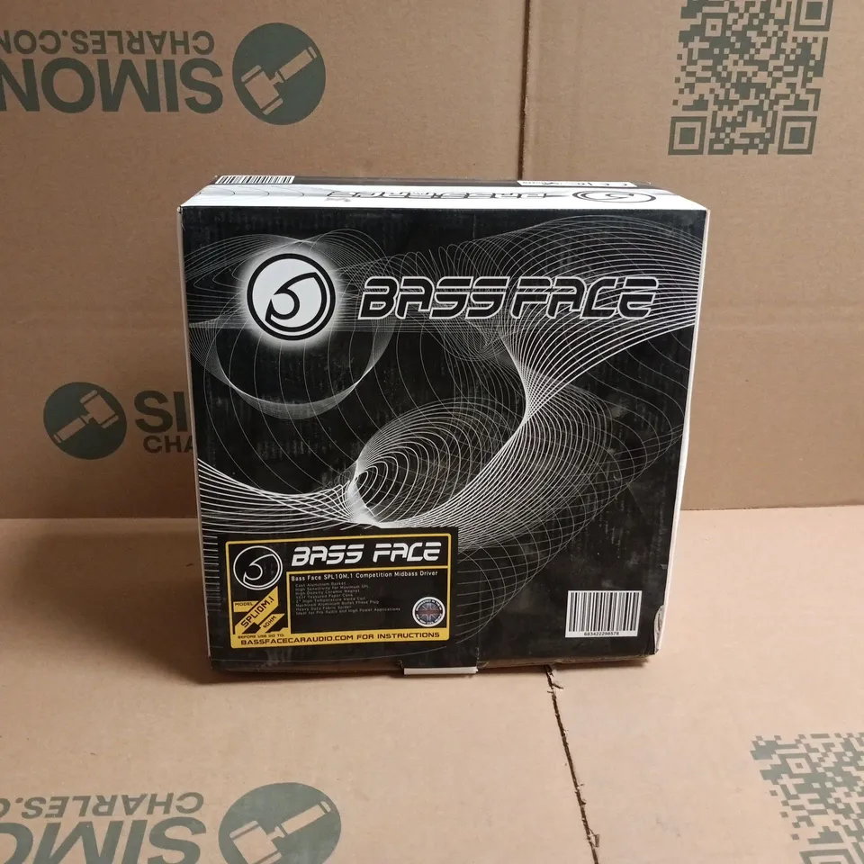 BASS FACE SPL10M.1 40HM COMPETITION MIDBASS DRIVER BOXED