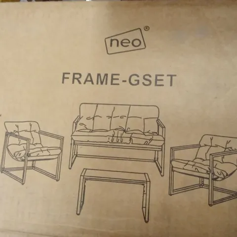 BOXED NEO GARDEN FURNITURE SET - GREY