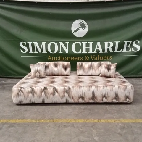 DESIGNER LARGE SOFA WITH MODULAR BACK TOP CUSHIONS