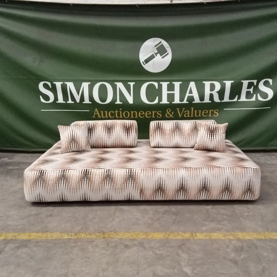 DESIGNER LARGE SOFA WITH MODULAR BACK TOP CUSHIONS