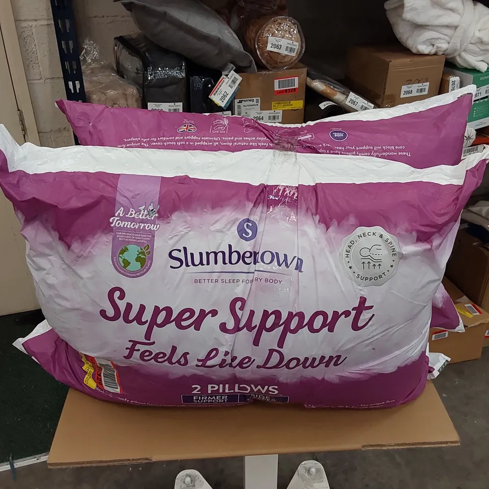 BAGGED SLUMBERDOWN FEELS LIKE DOWN SUPPER SUPPORT PILLOWS - SET OF 4 (1 ITEM)