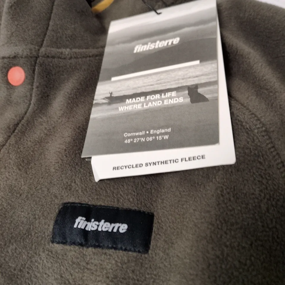 FINISTERRE MEN'S AXIOM 1/4 SNAP FLEECE – COFFEE BROWN, UK M