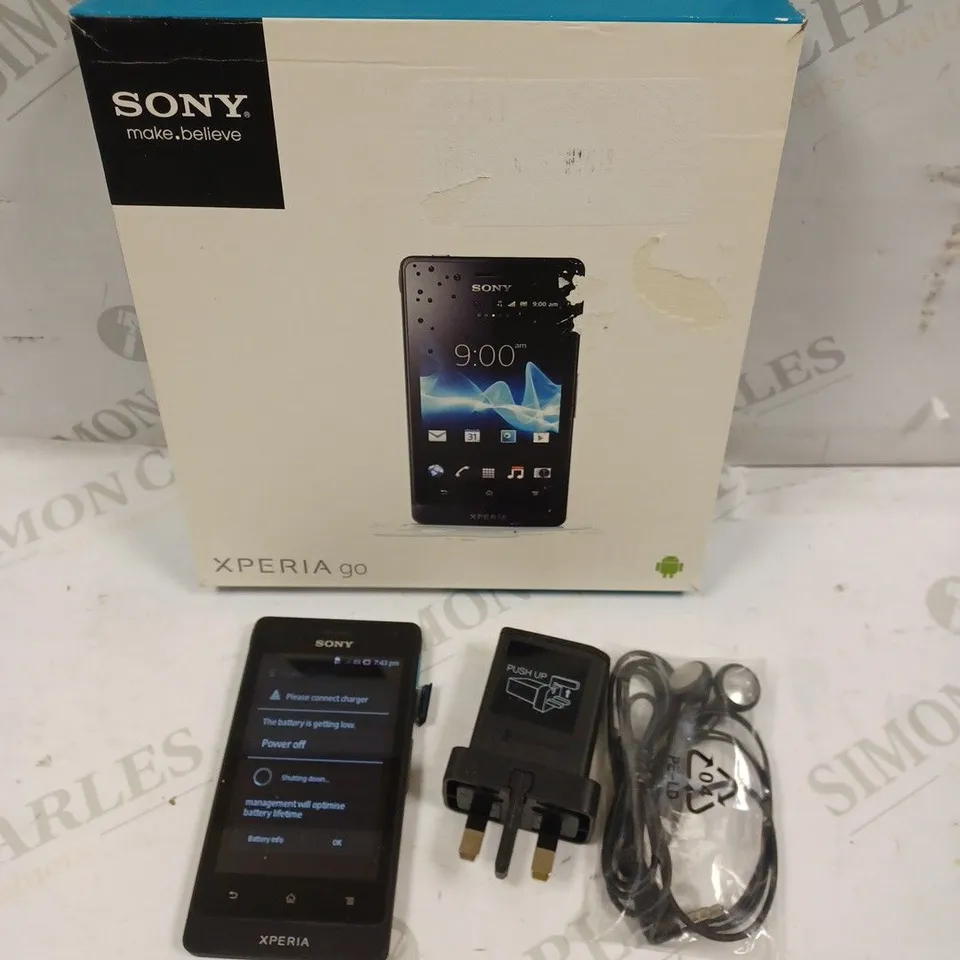 SONY XPERIA GO ST27I ANDROID SMARTPHONE - TACTILE BLACK  