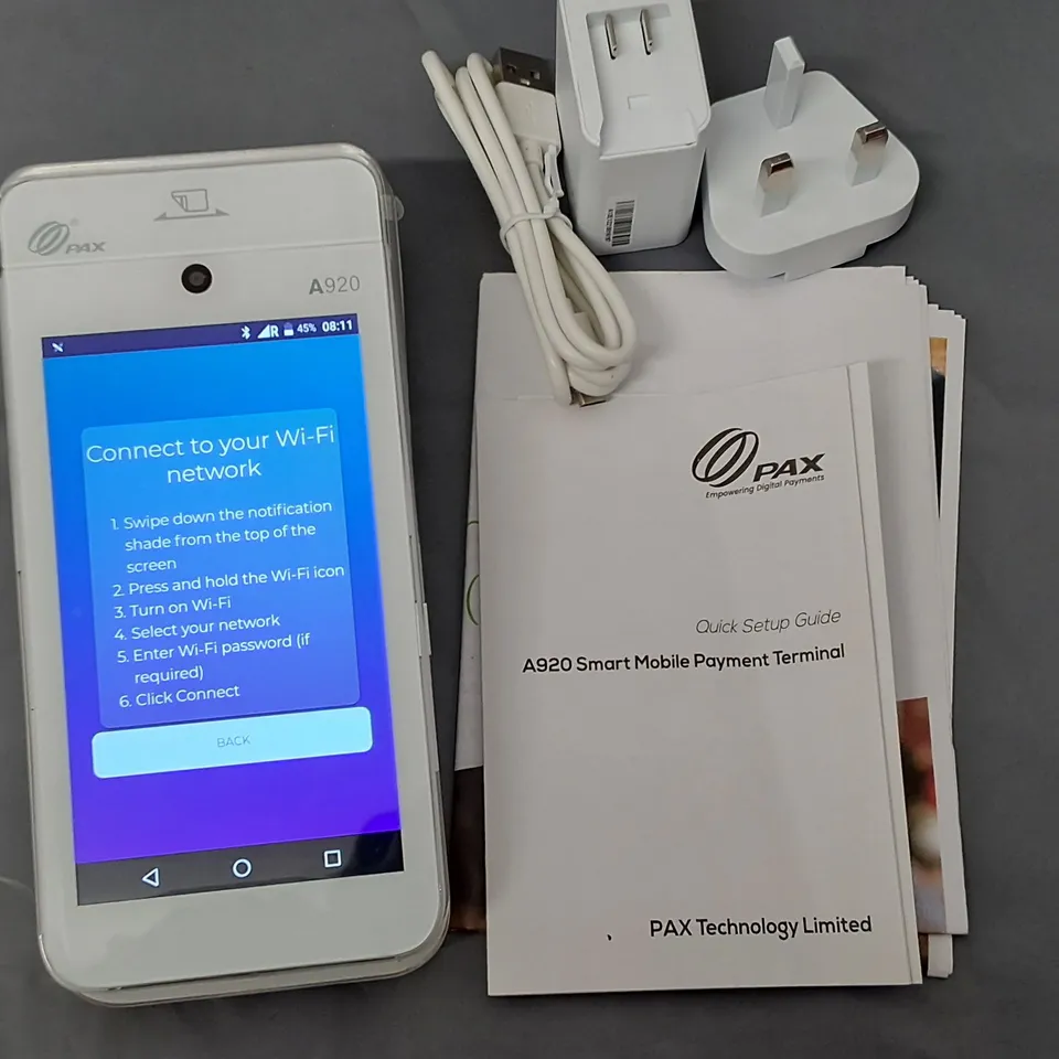 PAX A920 SMART MOBILE PAYMENT TERMINAL