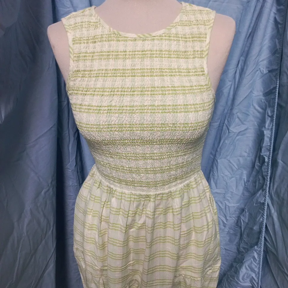 NOBODYS CHILD SLEEVELESS CHARLIE MIDAXI DRESS – GREEN, UK 8 