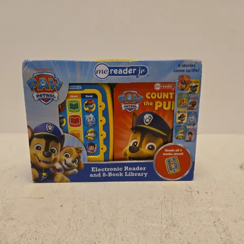 PAW PATROL ME READER JR ELECTRONIC READER AND 8-BOOK LIBRARY