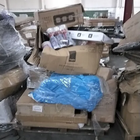 PALLET OF ASSORTED PRODUCTS AND HOUSEHOLD GOODS TO INCLUDE;SHOE RACK,SUITCASE,DE-ICER