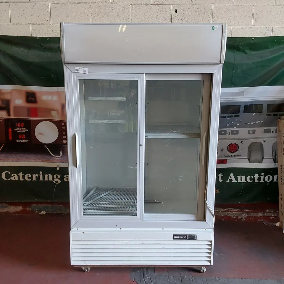 BLIZZARD GD1000SL SLIDING DOUBLE DOOR DISPLAY FRIDGE