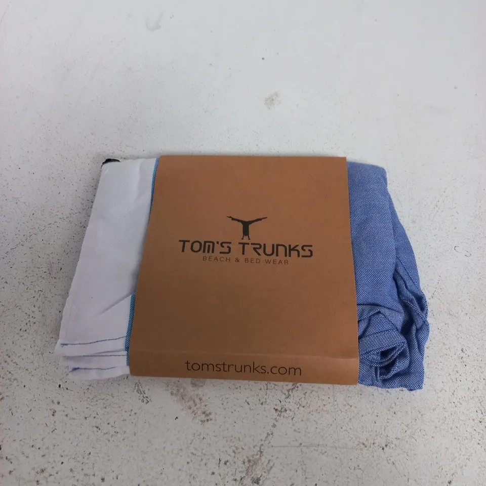 TOM'S TRUNKS CLASSIC SHORT SHORTS – BLUE – SIZE M
