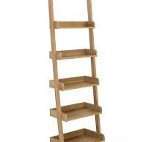 REBEL LADDER SHELF - OAK - COLLECTION ONLY