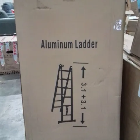 BOXED ALUMINIUM CROSS FRAME LADDER