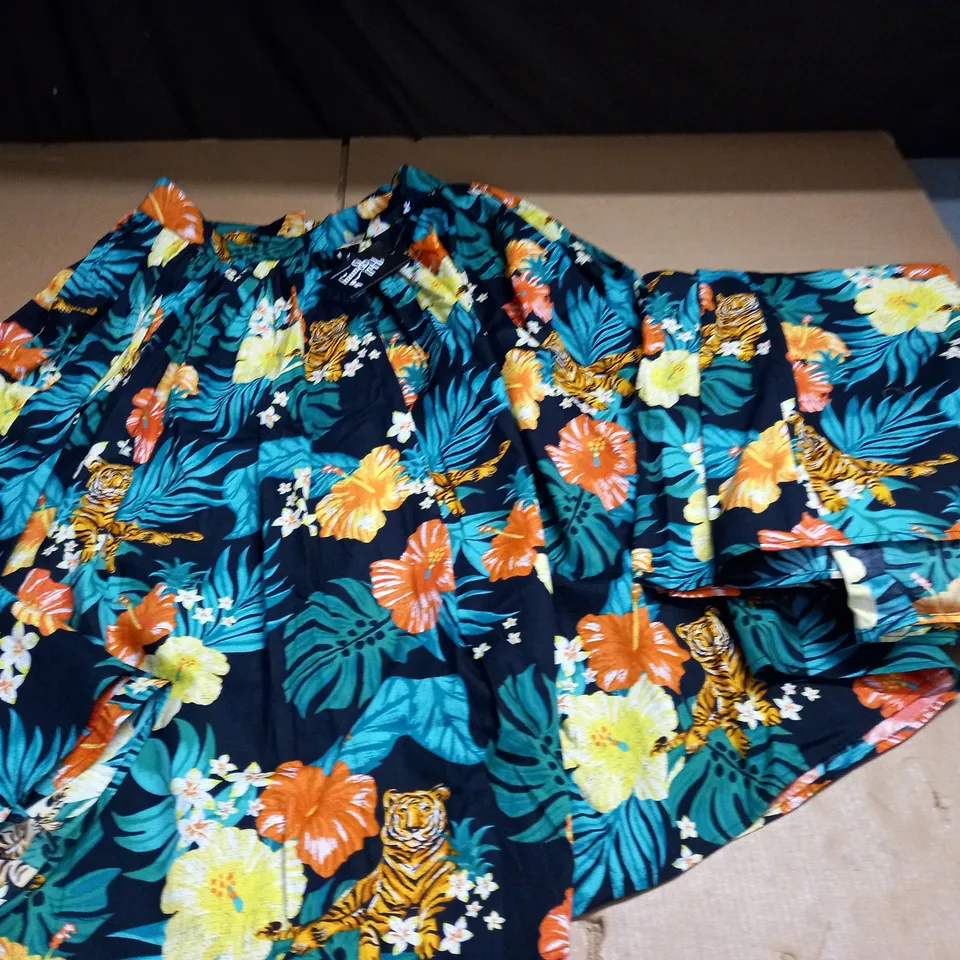 LOT OF 2 HELL BUNNY FOREST THEMED WIDE SKIRTS - 10 & 14