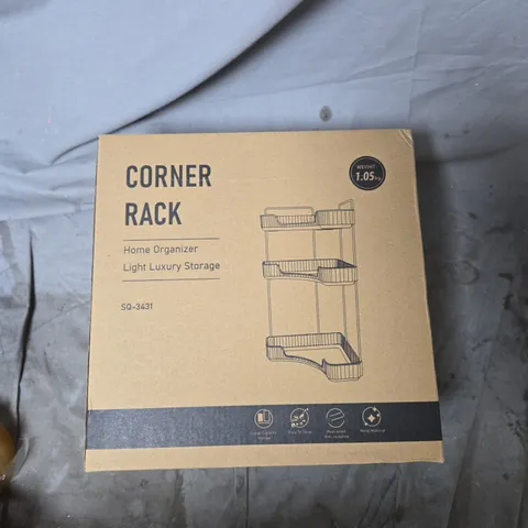 CORNER RACK HOME ORGANIZER – BOXED 3-TIER CORNER SHELF (SQ-3431)