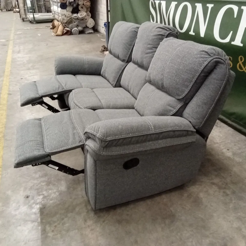 ALTOVESE 3 SEATER POLYESTER BLEND RECLINER SOFA