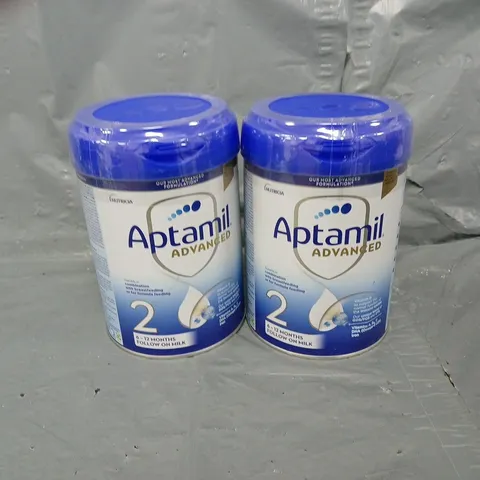 2 TUBS OF APTAMIL ADVANCED FOLLOW ON MILK 800G