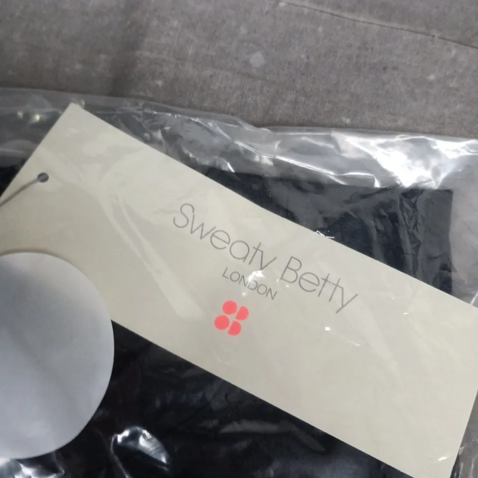 BAGGED SWEATY BETTY BREATHE EASY BOXY T-SHIRT SB9084, UK L, BLACK