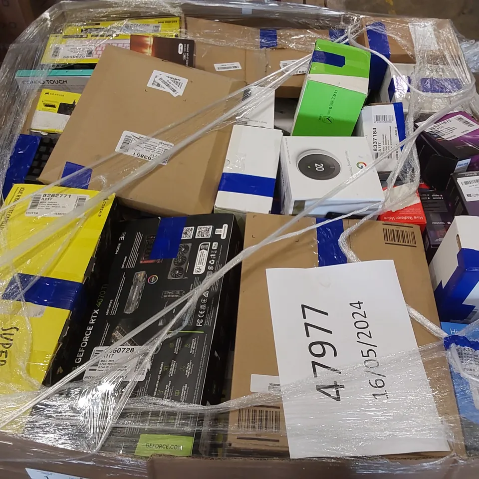 PALLET OF APPROXIMATELY 127 UNPROCESSED RAW RETURN HIGH VALUE ELECTRICAL GOODS TO INCLUDE;