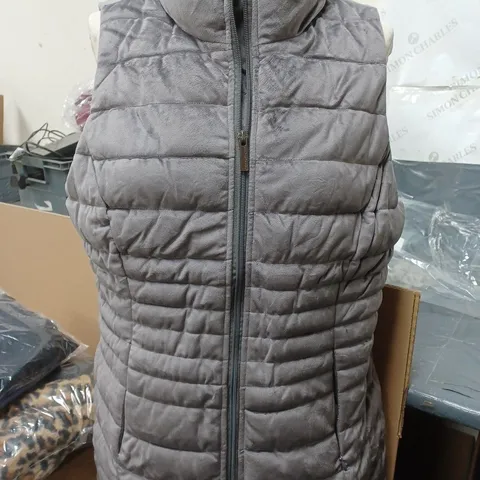 CENTIGRADE VELVET GILET CHARCOAL SIZE MEDIUM