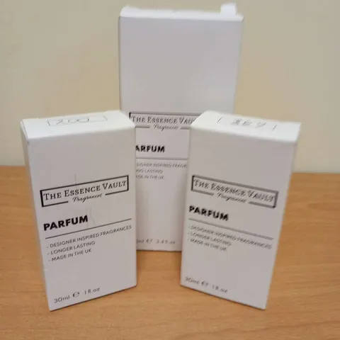 THREE ASSORTED ESSENCE VAULT FRAGRANCES